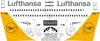 Boeing 737 Lufthansa "Yellow" decal 1\100