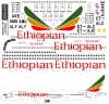 Boeing 757 Ethiopean decal 1\144