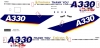 Декаль Эйрбас А330 F-WWKA 1\144