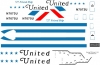 Декаль Боинг- 727 Юнайтед