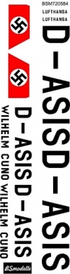 Junkers Ju-52 D-ASIS  decal 1\72