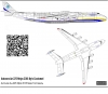 Декаль Антонов Ан-225 Мрия Авиалинии Антонова масштаб 1\144