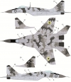 Декаль Микоян-Гуревич МиГ-29 ВВС Украиньі масштаб 1\48