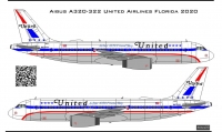 Airbus A-320 United Airlines decal 1\144