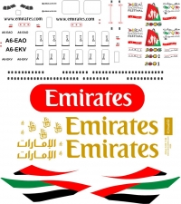 Airbus A330 Emirates decal 1\144
