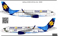 Airbus A320-232 4X-ABI ISRAIR decal 1\144