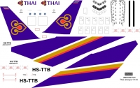Boeing 777 Thai Airways decal 1\144