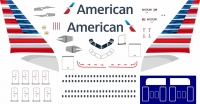 Airbus A320 American Airlines  decal 1\144
