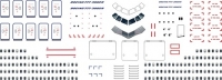Boeing 777 Doors & Windows  decal 1\144