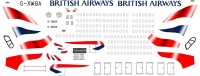 Airbus A350 British Airways  decal 1\144
