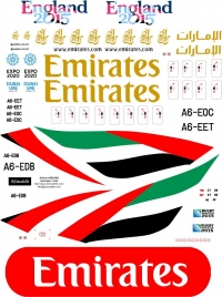 Airbus A-380 Emirates decal 1\144