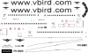 Airbus A-320 Vbird Airlines decal 1\144