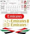 Airbus A330 Emirates decal 1\144